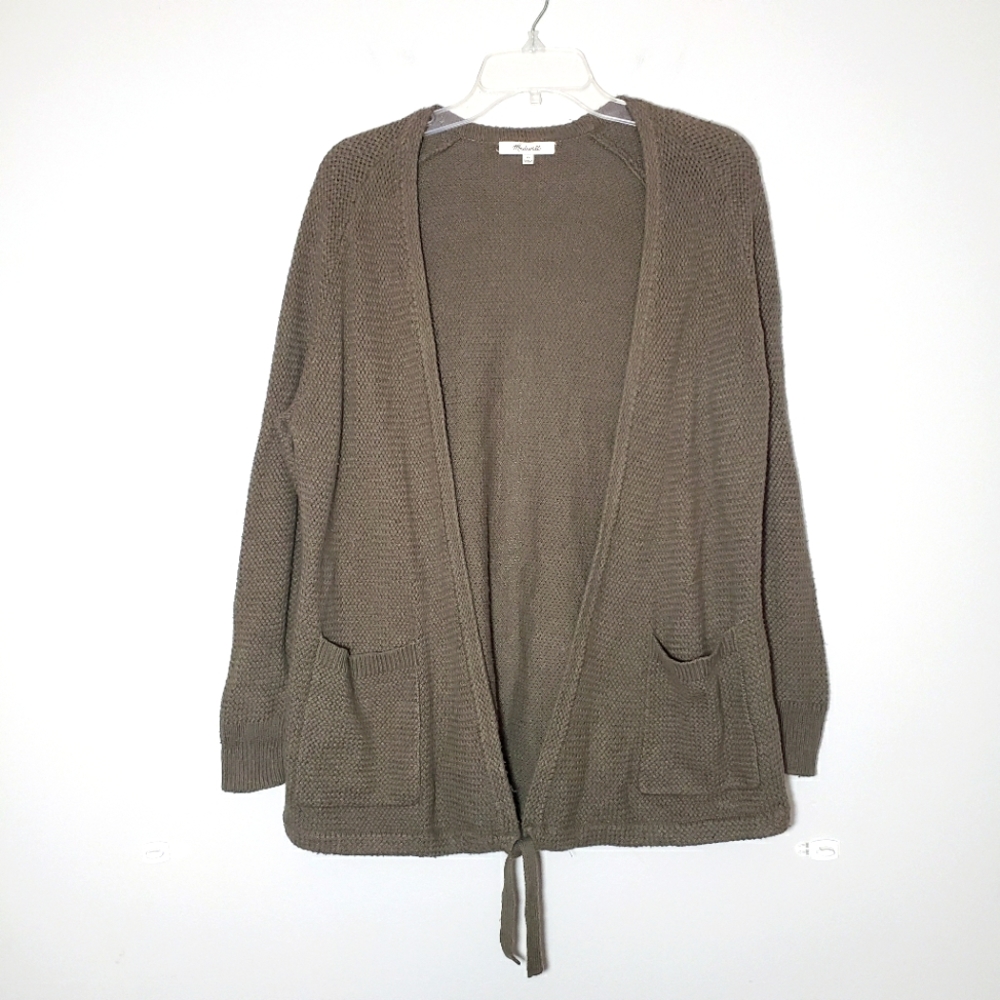 Madewell Army Green Palisades Cardigan Size XS